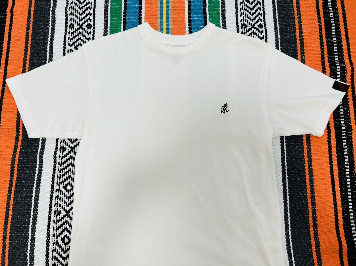 送料無料 グラミチ Tシャツ 半袖 Sサイズ ホワイト 白 コットン 綿 GRAMICCI ランニングマン シンプル