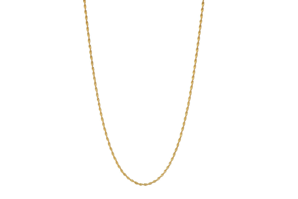 18KGP 18金 鍍金 水波鎖チェーン ゴールドネックレス gold necklace 48_画像3