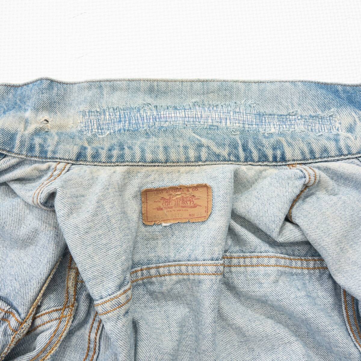 古着 80s Levi’s リーバイス 70505-0213 デニムジャケット ジージャン サイズ36 メンズs相当 インディゴブルー_画像4