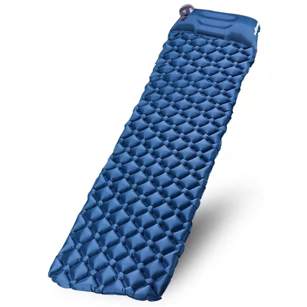 エアーマット 足踏み式 キャンプマット エアーベッド 車中泊エアーマットアウトドア コンパクト テントマット 超軽量 耐水 枕付き 連結可能の画像1