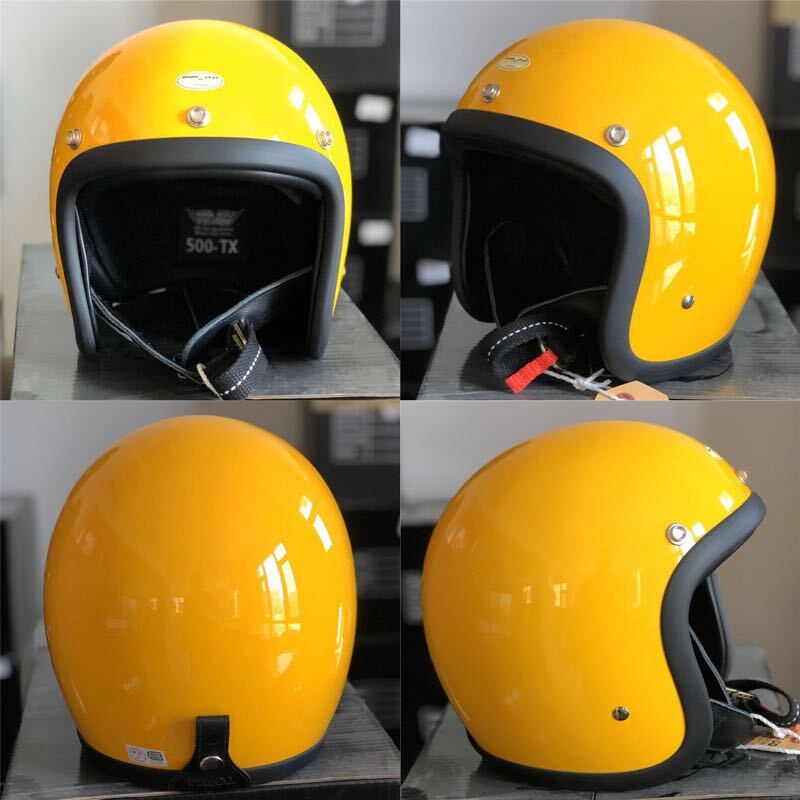 ヘルメット バイク ジェットヘルメット スーパーマグナム スモールジェットヘルメット ハーレー アメリカン 原付 XXLサイズ 60-61cmの画像9