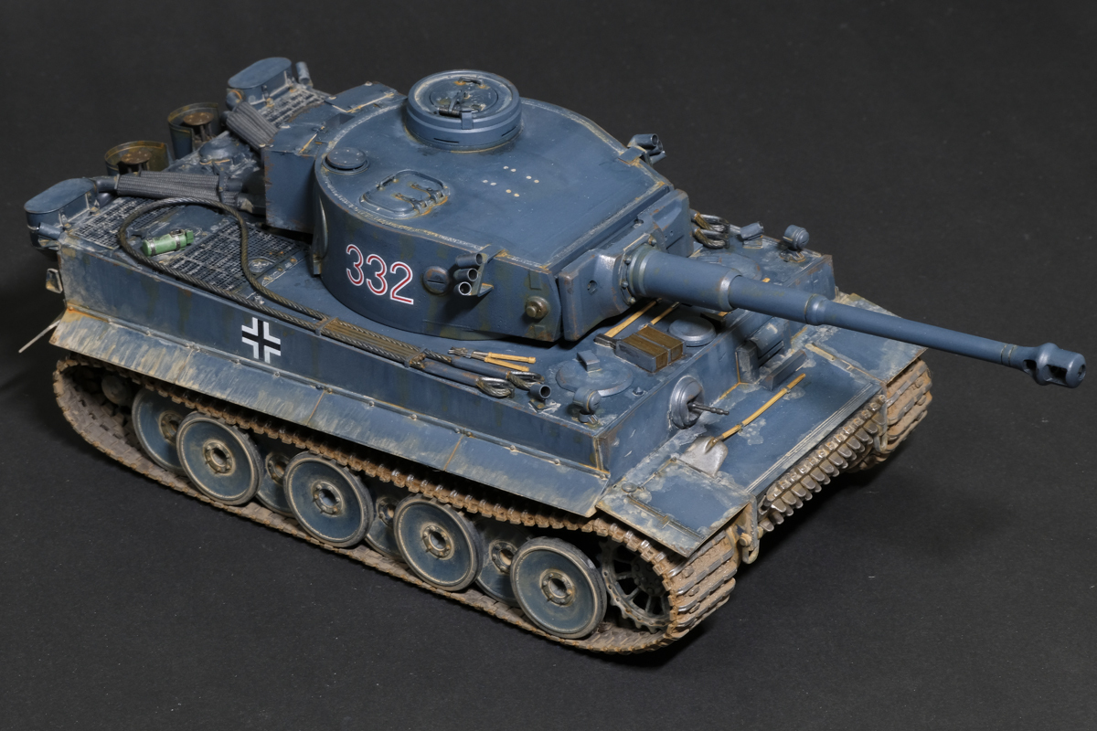 タミヤ 1/35 TIGERⅠドイツ重戦車 タイガー1 初期生産型 35216 塗装完成品_画像2