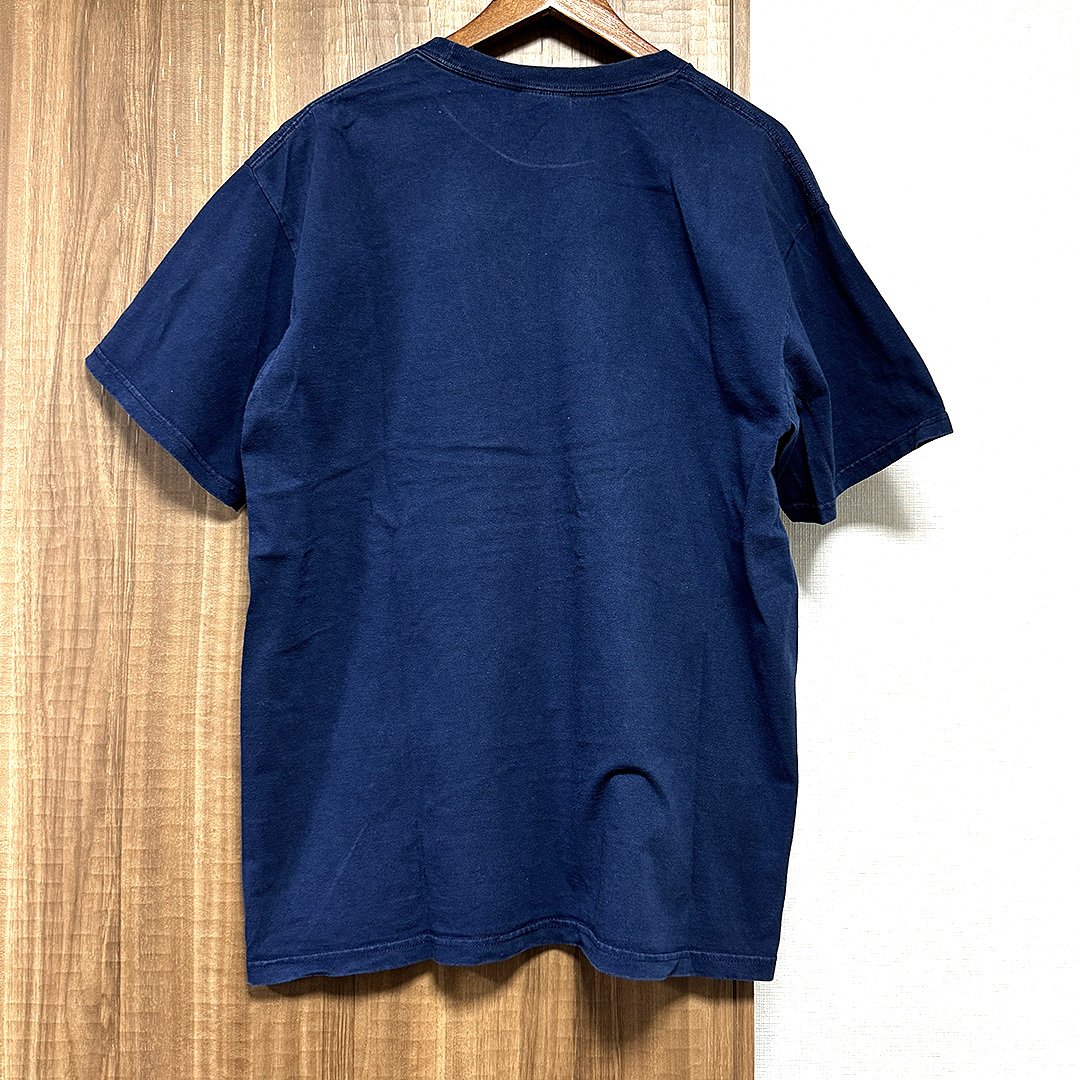 【古着】Nike(ナイキ)GEORETOWNロゴ カレッジ 半袖Tシャツ ネイビーL