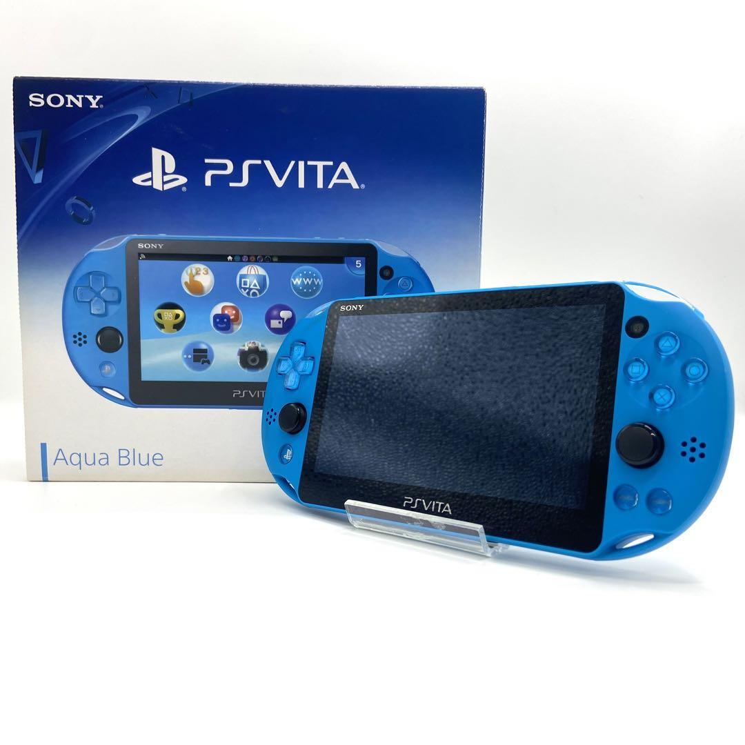 【極美品】　SONY ソニー　PS VITA プレイステーションヴィータ 　 PCH-2000ZA23　アクアブルー　_画像1