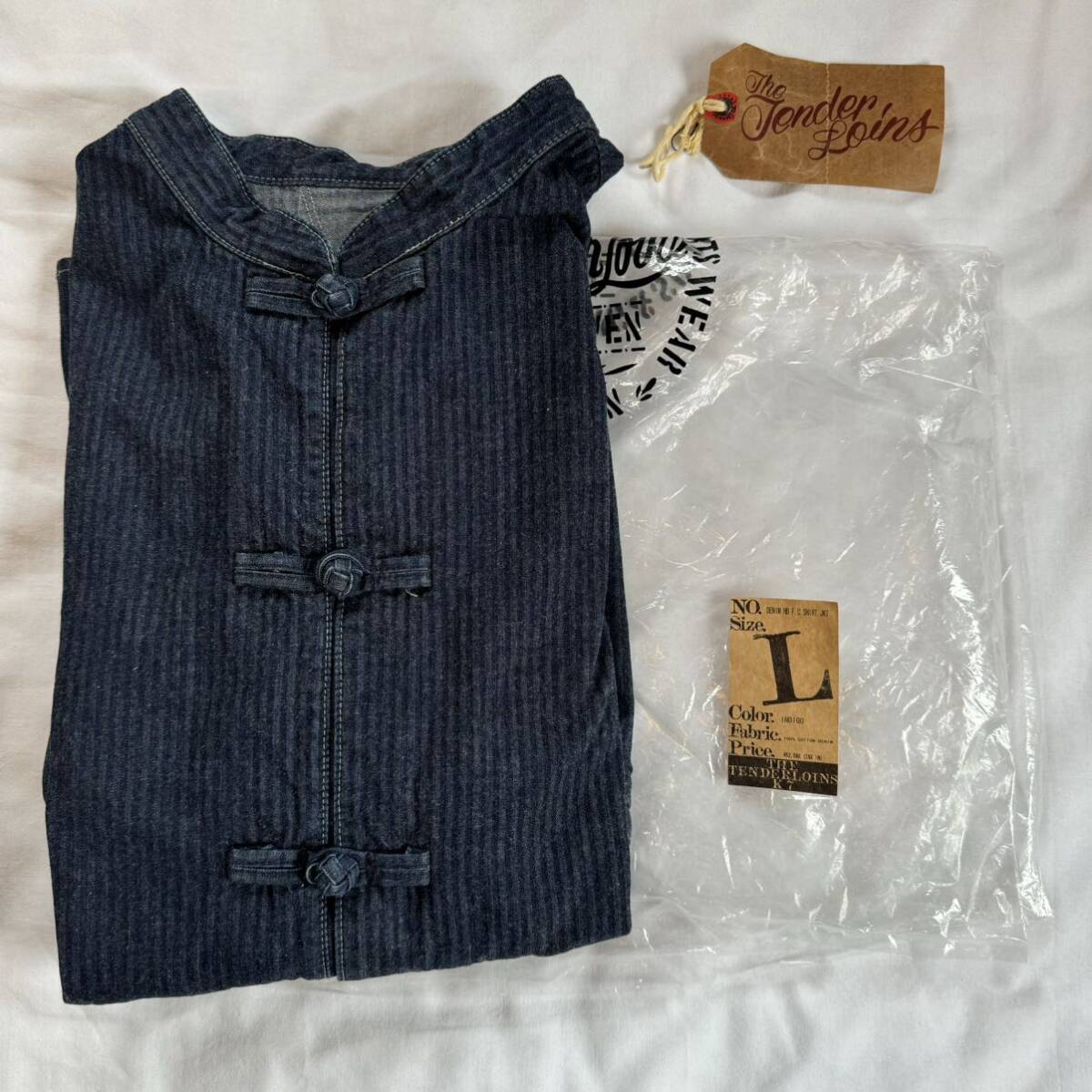 TENDERLOIN テンダーロイン DENIM HB F C SHIRT JKT L チャイナ TENDERLOIN テンダーロイン DENIM HB F C SHIRT JKT L チャイナ