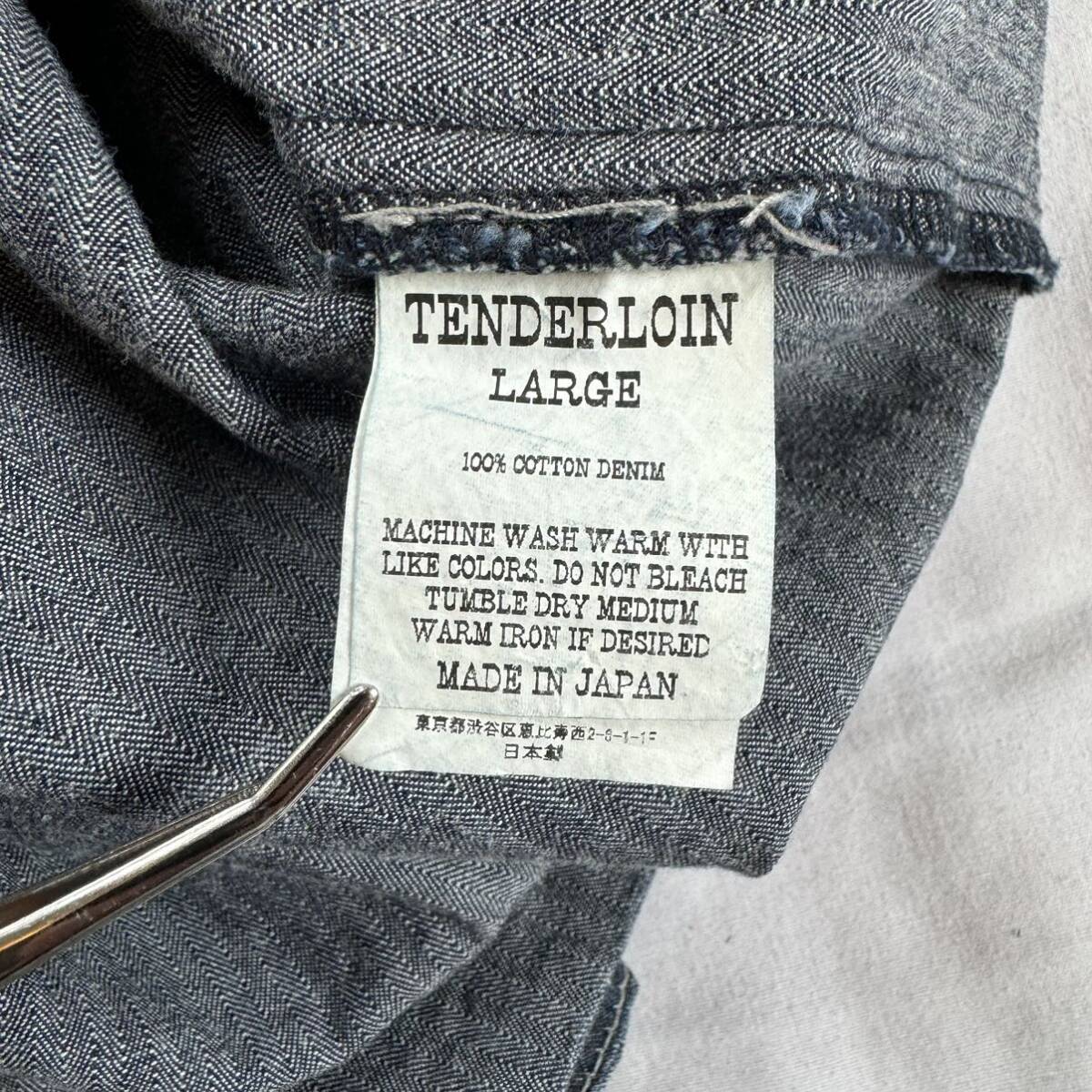 TENDERLOIN テンダーロイン DENIM HB F C SHIRT JKT L チャイナ TENDERLOIN テンダーロイン DENIM HB F C SHIRT JKT L チャイナ