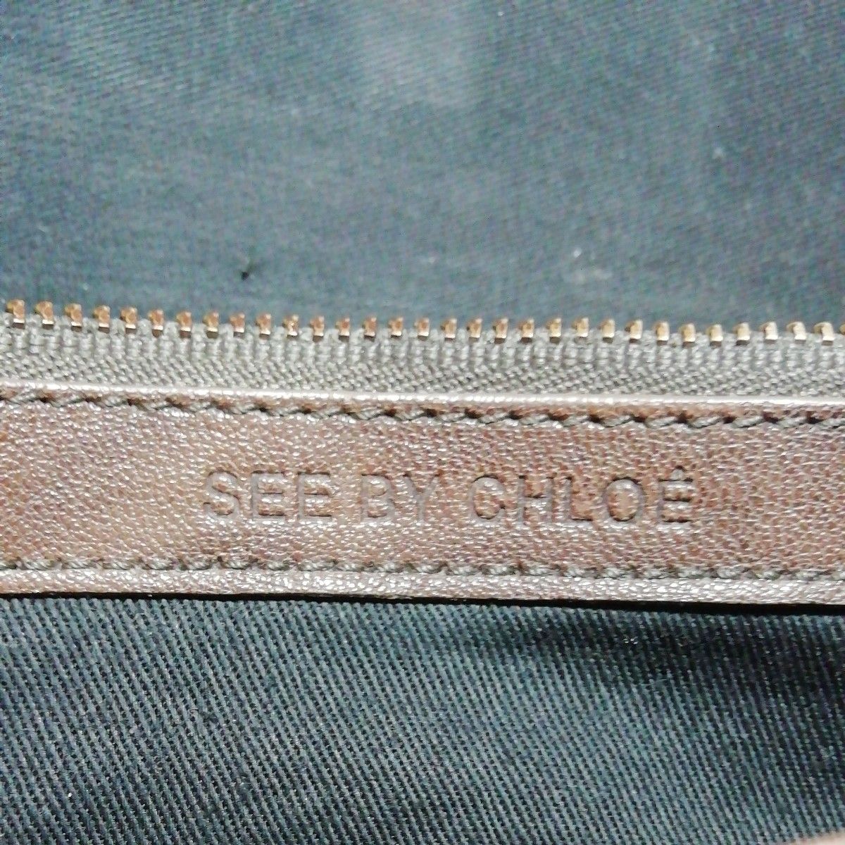 【USED美品／ビンテージ】長財布　シーバイクロエ　SEE BY CHLOE　本革　レザー　ブラウン　リボン　ロングウォレット