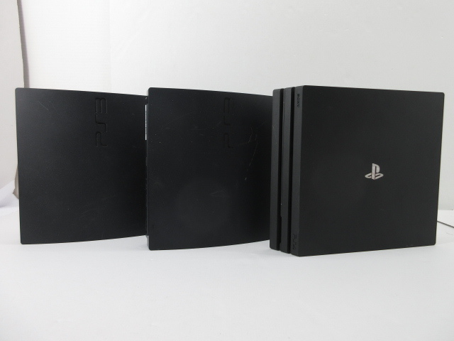 n76629-ty ジャンク○計3台セット PS3本体 CECH-2000A(120GB)×1 CECH-2100A(120GB)×1 PS4本体 CUH-7100B(1TB)×1 [035-240503]
