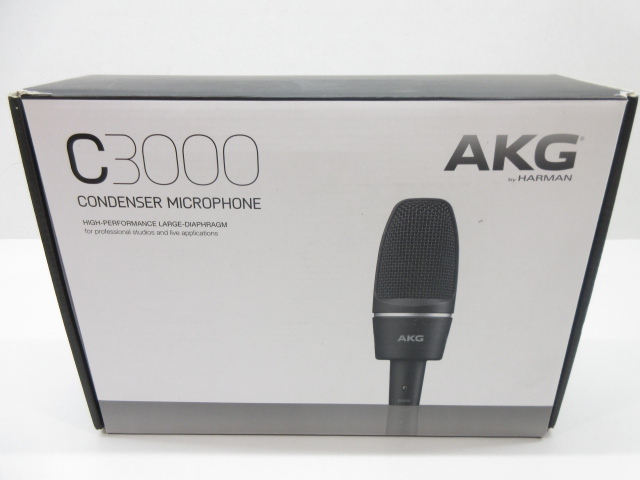 n76834-ty ジャンク○AKG by HARMAN C3000 CONDENSER MICROPHONE コンデンサーマイクロフォン [091-240506]の画像9