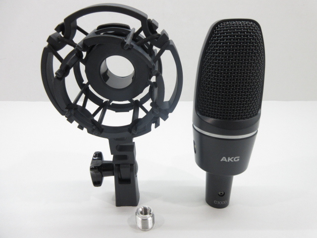 n76834-ty ジャンク○AKG by HARMAN C3000 CONDENSER MICROPHONE コンデンサーマイクロフォン [091-240506]の画像2