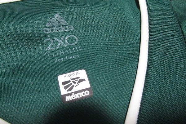 N6868:adidas（アディダス）ロシアW杯着用モデル サッカーメキシコ代表ユニフォーム背番号14 ハビエル・エルナンデス/緑/XO :35の画像6