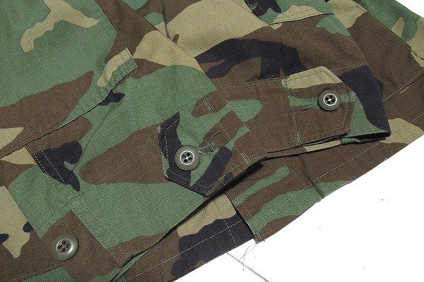 B0307:96年製 U.S.ARMY ミリタリーシャツ カーキ X-SMALL-X-SHORT メンズ 迷彩 ファティーグジャケット BDU 米軍 軍物:5_画像6
