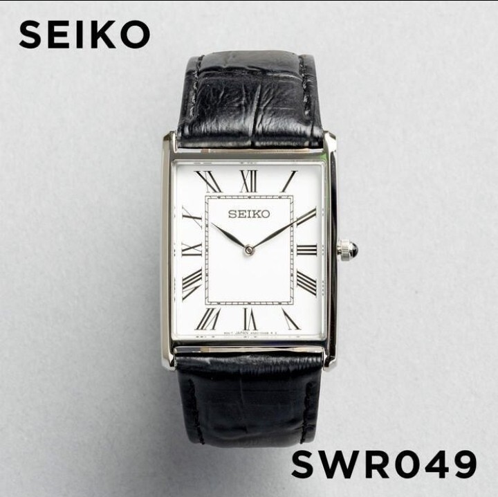 試着のみ SEIKO SWR049 スクエア レクタン 替えバンド3個セット_画像1