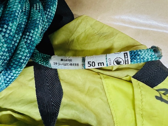  recommendation commodity! new goods unused storage goods Mammut /MAMMUT 50m The il rope mountain climbing * climbing ice ... inspection 