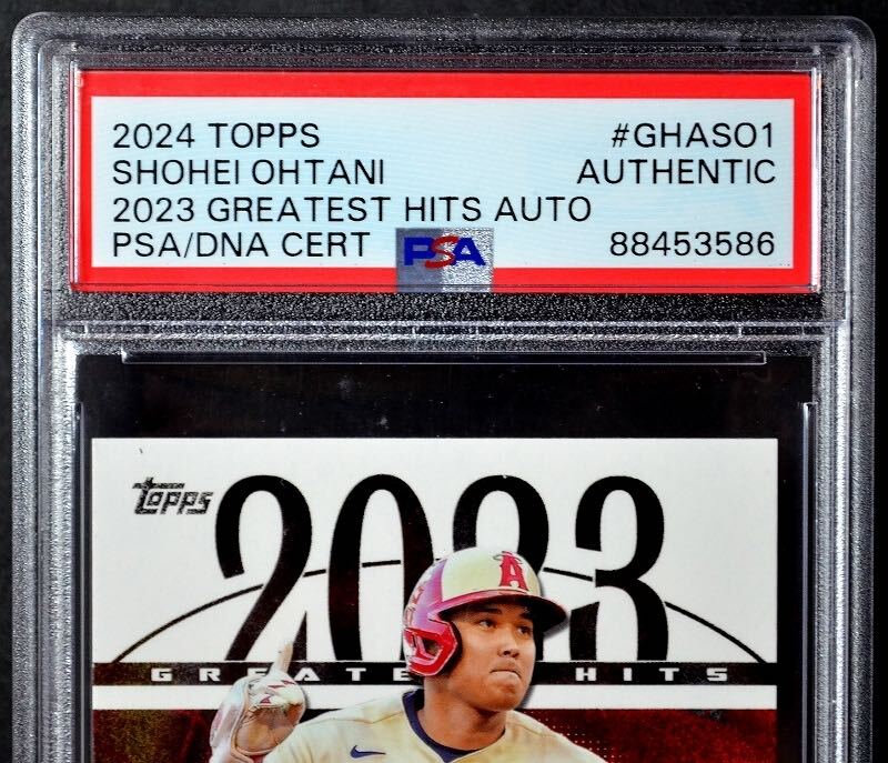 【7】世界限定5枚＆シリアルNo.1！大谷翔平 直筆サインカード 2024 Topps Series1 2023 Greatest Hits #GHASO1/イチロー・今永昇太・実使用_画像4