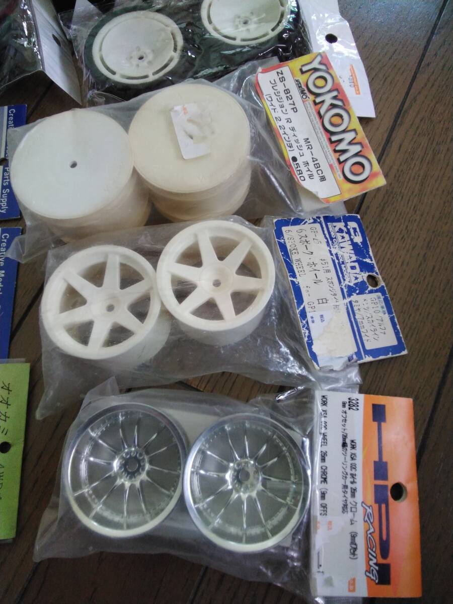 ラジコン RC パーツ まとめ 未使用 長期保管品 MUGEN YOKOMO ZAC Project KAWADA ホイール CMPS オオカミ 配線 プラモデル 模型_画像3