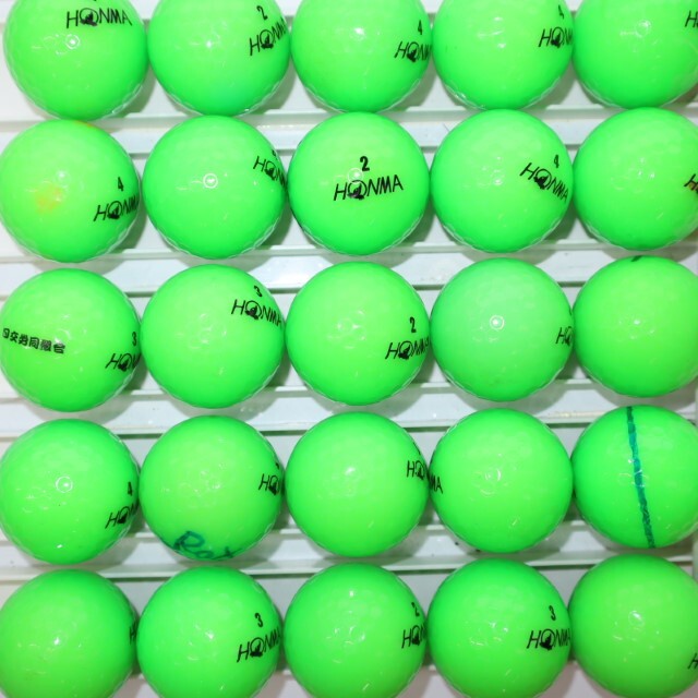 25個 2022年モデル ホンマ D1 グリーンカラー Bランク HONMA 中古 ロストボール ゴルフボール 送料無料 sntの画像5