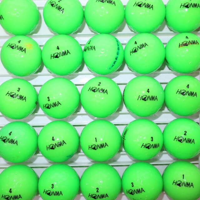 25個 2022年モデル ホンマ D1 グリーンカラー Bランク HONMA 中古 ロストボール ゴルフボール 送料無料 sntの画像2
