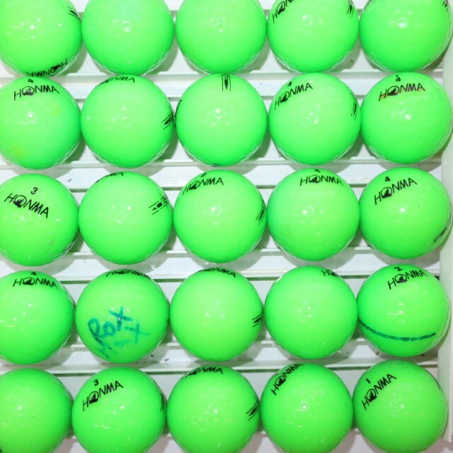 25個 2022年モデル ホンマ D1 グリーンカラー Bランク HONMA 中古 ロストボール ゴルフボール 送料無料 sntの画像7