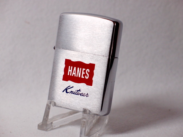 ビンテージ新品ZIPPO★HANES Knitwear★1962年/元紙箱・インスト有/激レア/有名企業AD/Nice Graphics/コレクタブルの画像2