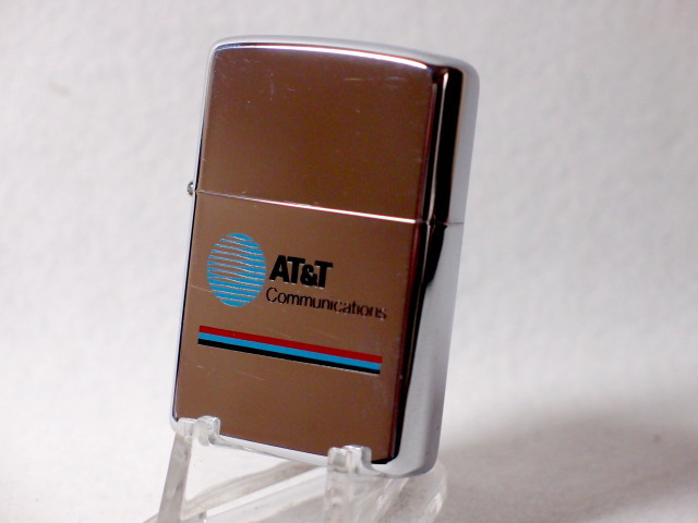 ビンテージ新品ZIPPO★AT&T Commnications★1984年/元紙箱有/激レア/有名企業AD/Nice Graphics/コレクタブル_画像1