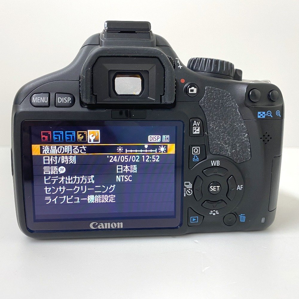 【送料無料】Canon キヤノン EOS Kiss X4 ダブルズームキット 18-55mm F3.5-5.6 IS/55-250mm F4-5.6 IS 中古【Ae726221】の画像3