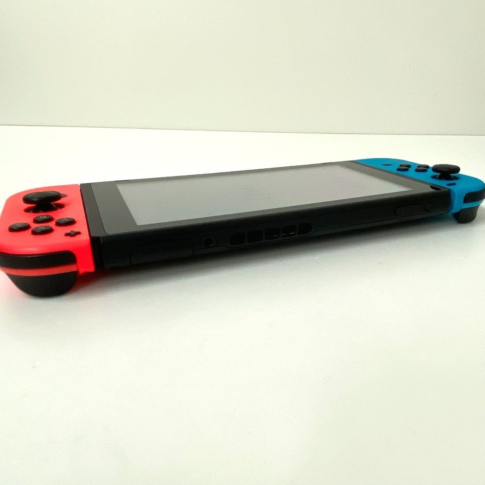 【送料無料】任天堂 Nintendo Switch ニンテンドー スイッチ バッテリー強化版 HAD-S-KABAA ネオン 美品・中古【Ae734701】_画像3