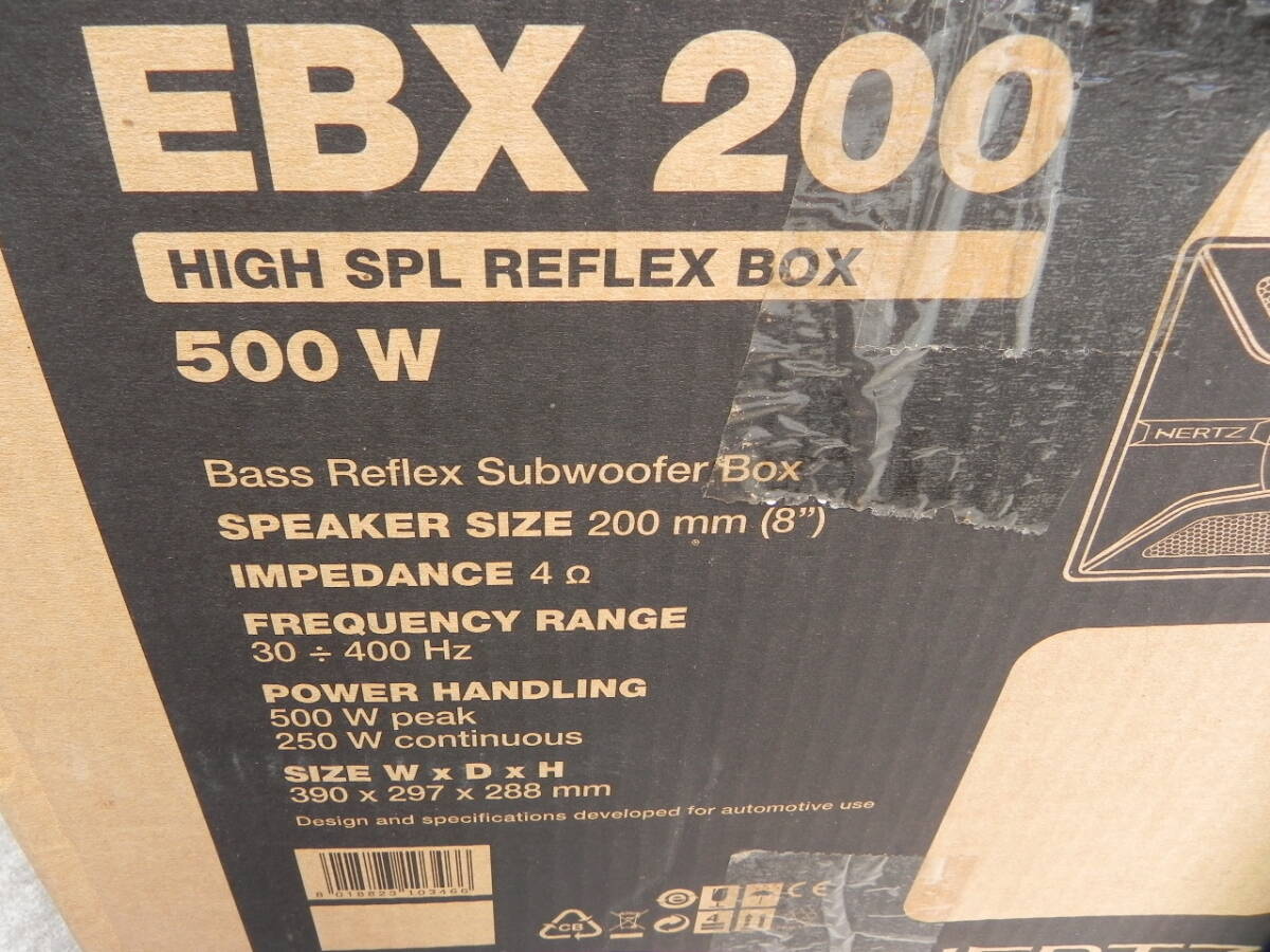 * compact & on goods & punch. exist deep bass!!HERTZ EBX200 8inc 20cm 1 departure BOX woofer speaker Car Audio for * Carozzeria 