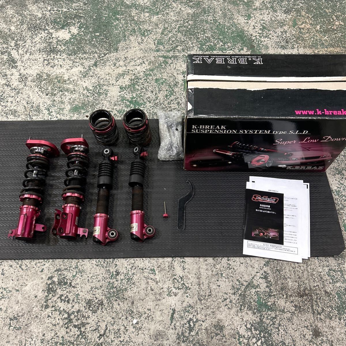 K-BREAK(ケイブレイク) SLD フルタップ 全長式 車高調 HE22S MH23S MK21Sラパン ワゴンR パレット_画像1