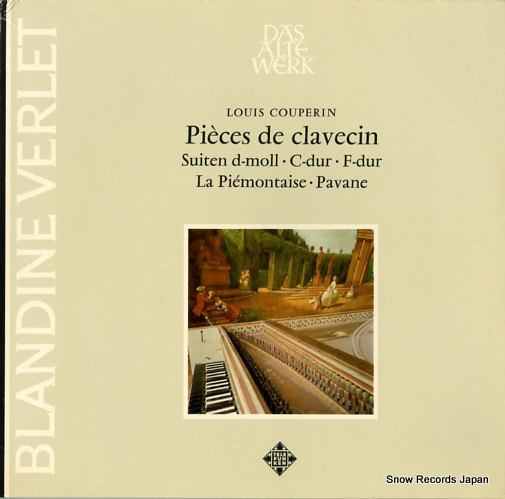 ブランディーヌ・ヴェルレ pieces de clavecin SAWT9605-A