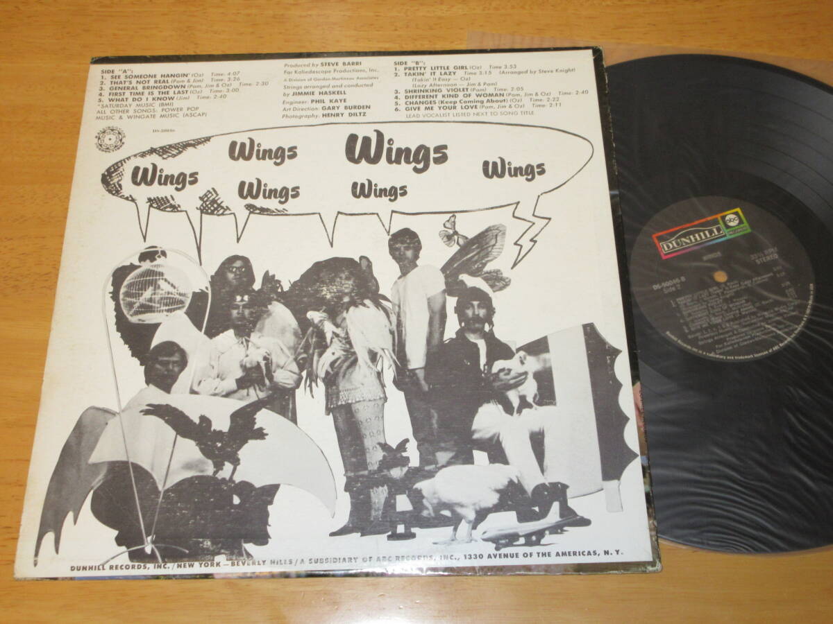 ◆◇WINGS(ウイングス)【WINGS】米盤LP/DS-50046/Dunhill/ABC Records◇◆_画像2