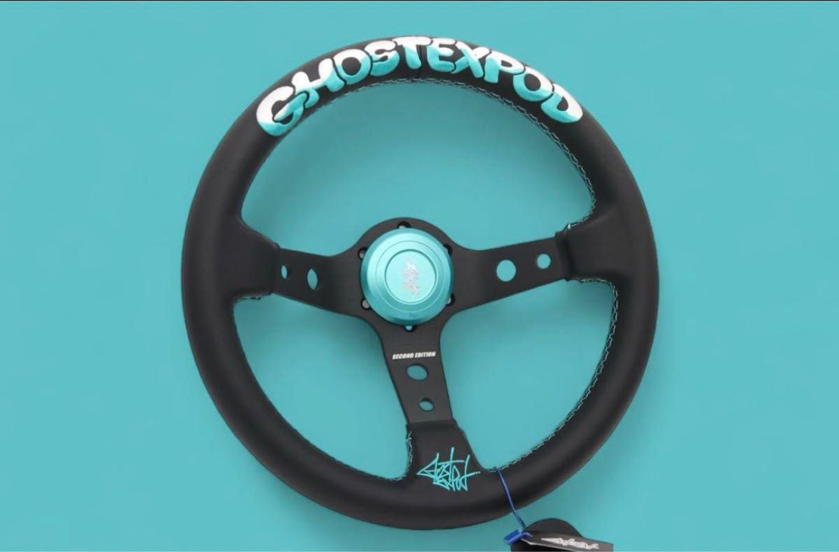 GHOST EXPOD ステアリング tiffany&white ホーンなし GEステア GHOST EXPOD ステアリング tiffany&white ホーンなし GEステア