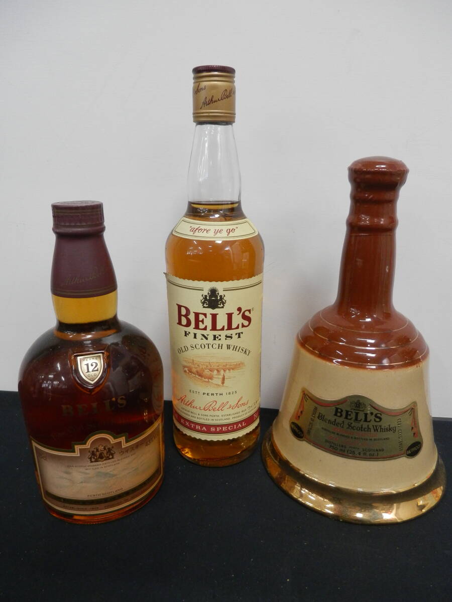 ○【知人からの委託品】BELL'S　スコッチウイスキー　750ｍL　43度　３本セット_画像1