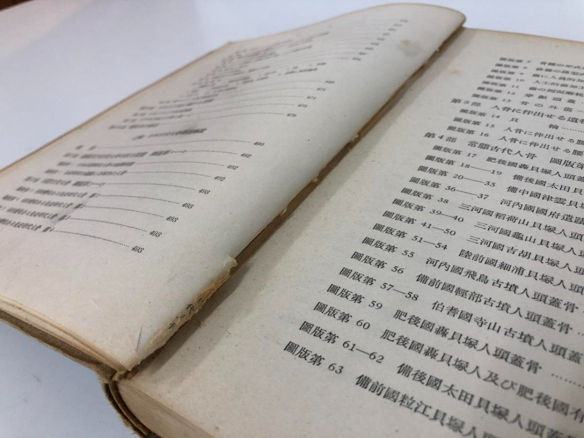 ▼　【古書 裸本 古代人骨の研究に基づく日本人種論 限定720部 清野謙次 岩波書店 1949年】073-02405_画像6