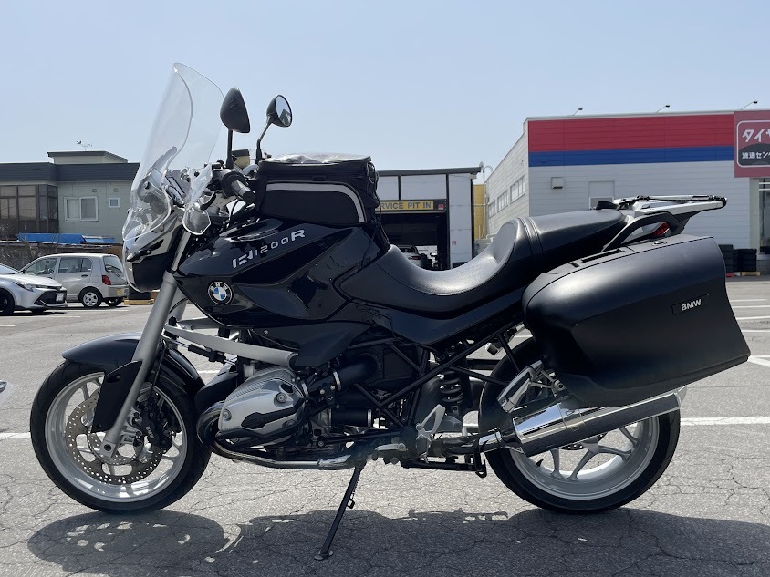  Sapporo *BMW air cooling R1200R vehicle inspection "shaken" . peace 7 year 6 month tank bag, case attaching * name change after can ride immediately. 2 owner ( new car -BMW recognition used car )