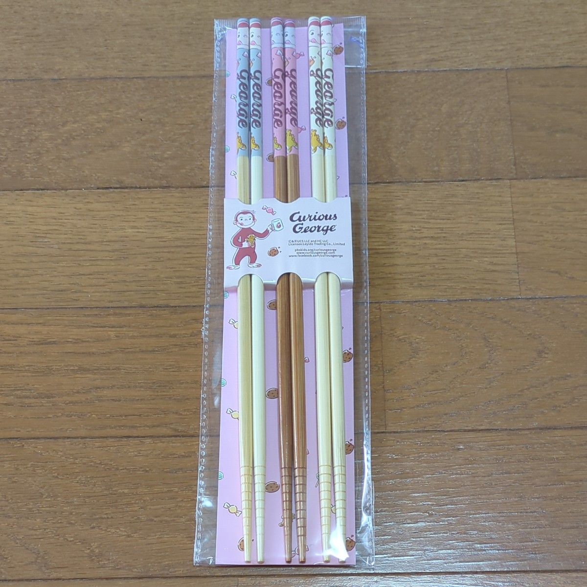 【新品】 おさるのジョージ 菜箸 3膳セット