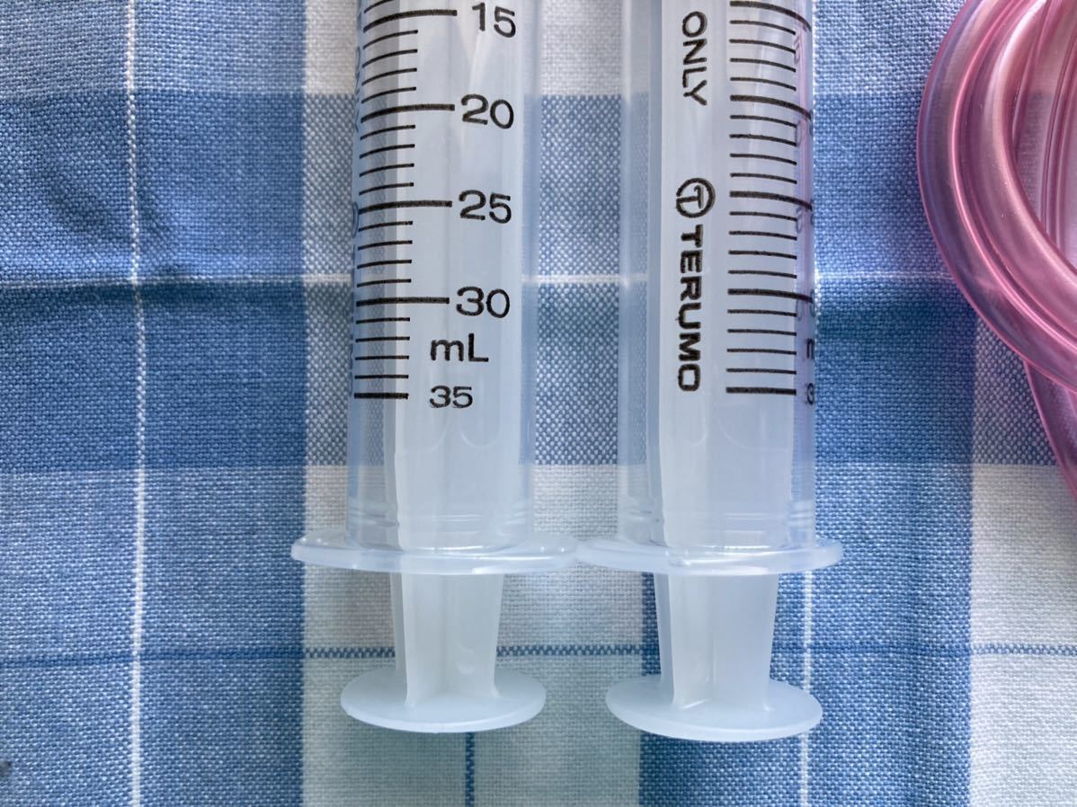 メンテナンス シリンジ30ml 2本 耐油性チューブ付き ブレーキフルード交換作業【53】_画像4