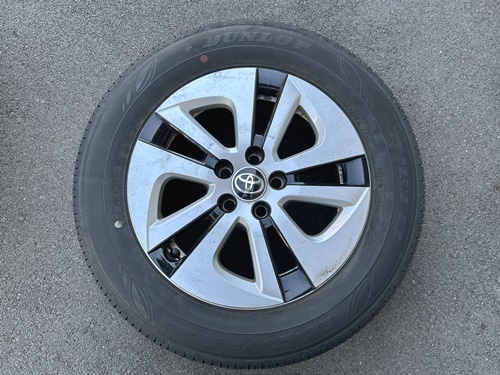 売り切り！！DUNLOP ENASAVE プリウス タイヤアルミホイールセット 4本 195/65R15 5穴 15X6.5J +40 ＜中古＞の画像2