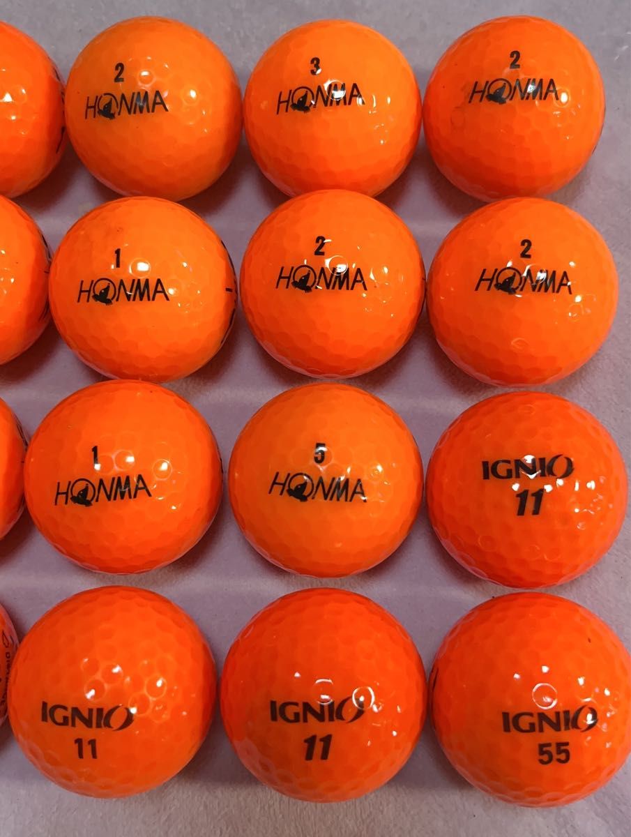 20球　ホンマゴルフ　イグニオ HONMA  オレンジ カラーボール ホンマ ロストボール　IGNIO