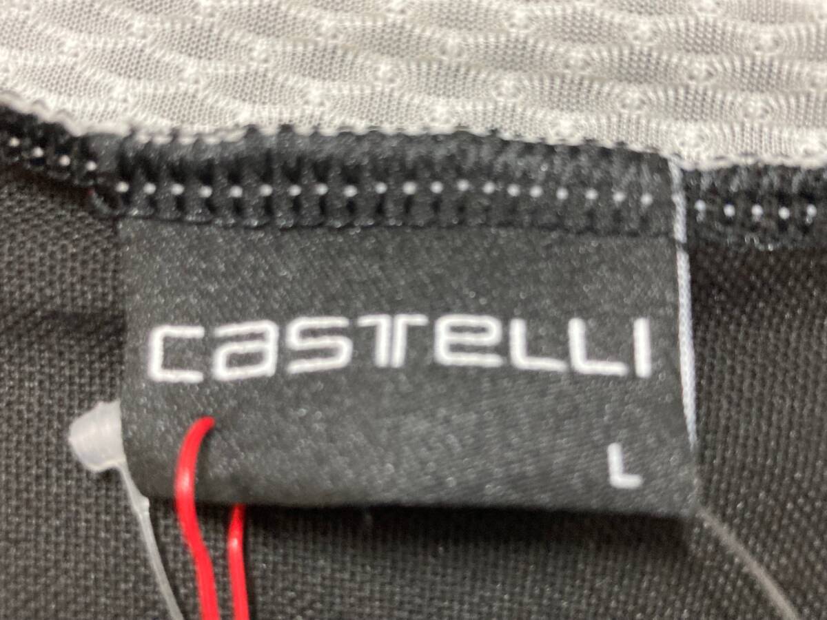 HV958 カステリ CASTELLI ロッソコルサ ROSSO CORSA 半袖 サイクルジャージ 黒 L_画像7