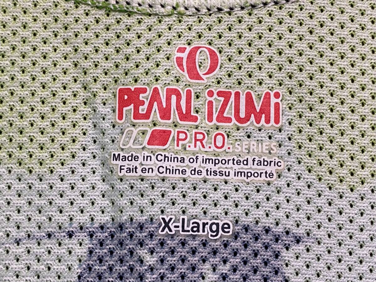 HV789 パールイズミ PEARL iZUMi 半袖 サイクルジャージ 緑白 XL_画像7