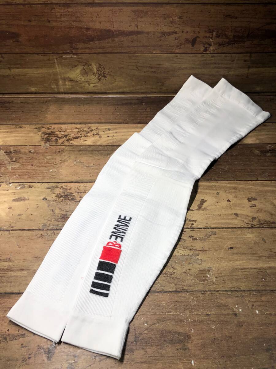 HO775 ビエンメ BIEMME 16SS SEAMLESS レッグウォーマー LEGWARMER WHITE 白 M/L_画像1