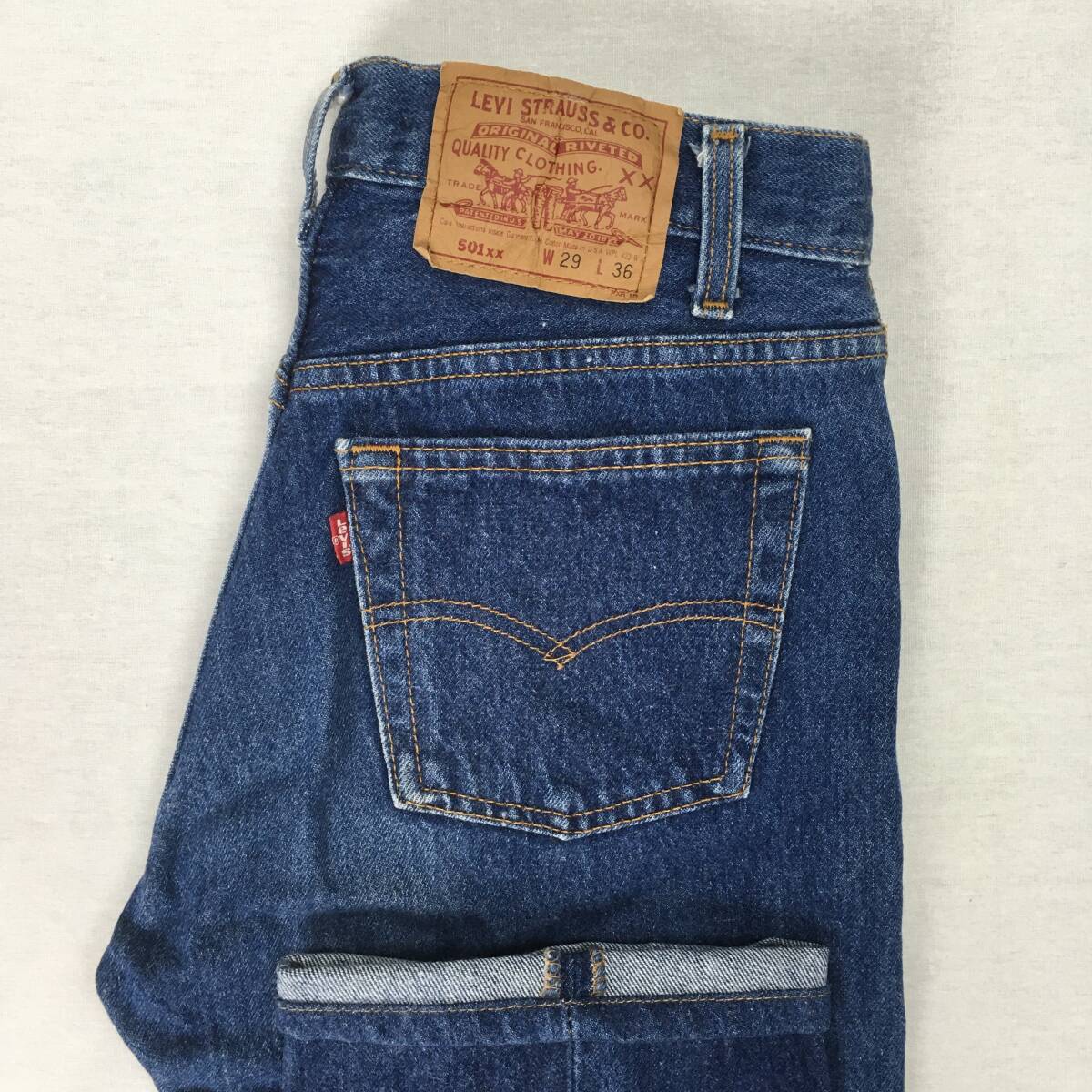 【90s】Levi's リーバイス 501xx 00501-0000 米国製 93年 レギュラー デニム パンツ ジーンズ W29 L36 刻印524_画像1