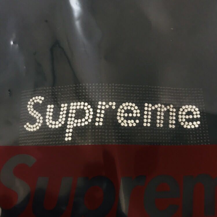 M supreme swarovski box logo tee 黒 新品 black シュプリーム