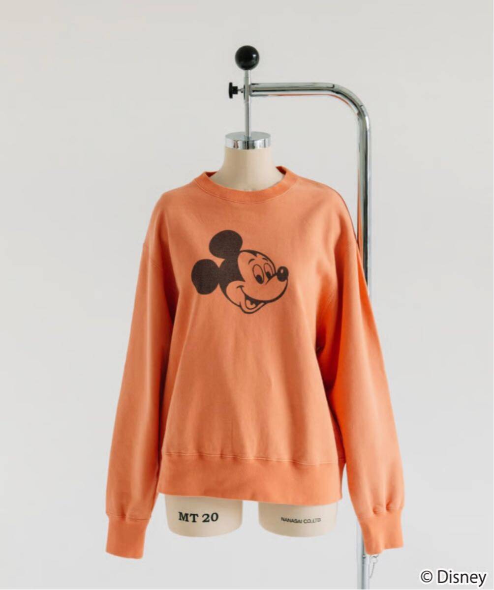 WCJ Disney SWEAT TOP ミッキー スウェット オレンジ 新品 トレーナー 若槻千夏_画像6