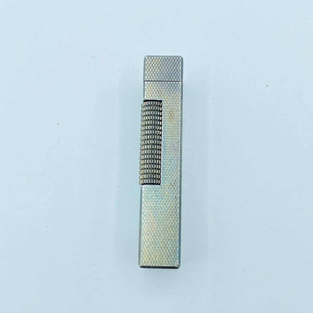 [H35] зажигалка Dunhill Dunhill серебряный цвет вспышка нет надеты огонь не проверка текущее состояние товар 