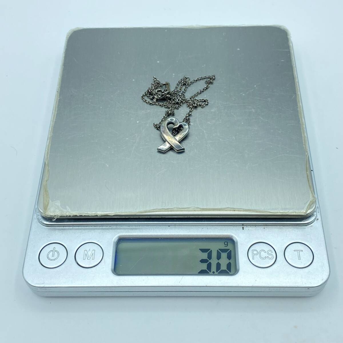 『H41』Tiffany＆Co ティファニー ラビングハート/925刻印 シルバー/総重量：約3.0g/箱・袋付 現状品の画像10