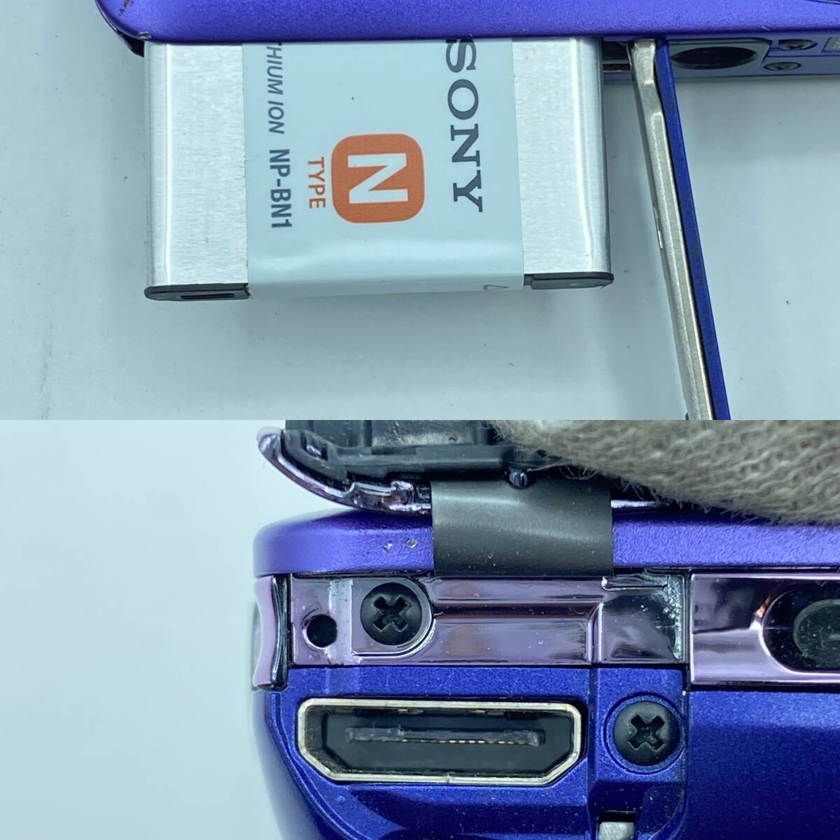 『AA29』ソニーデジカメまとめ2点 サイバーショットDSC-WX350（通電の未確認済み）、DSC-WX7 箱 その他付属品あり 動作未確認 現状品の画像5