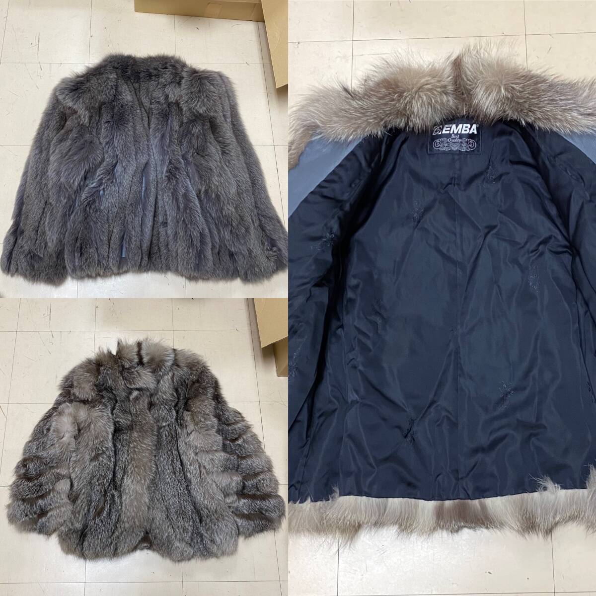 [F11] fur fox fox ROTINY EMBA MADUSON. summarize 3 put on real fur coat present condition goods 