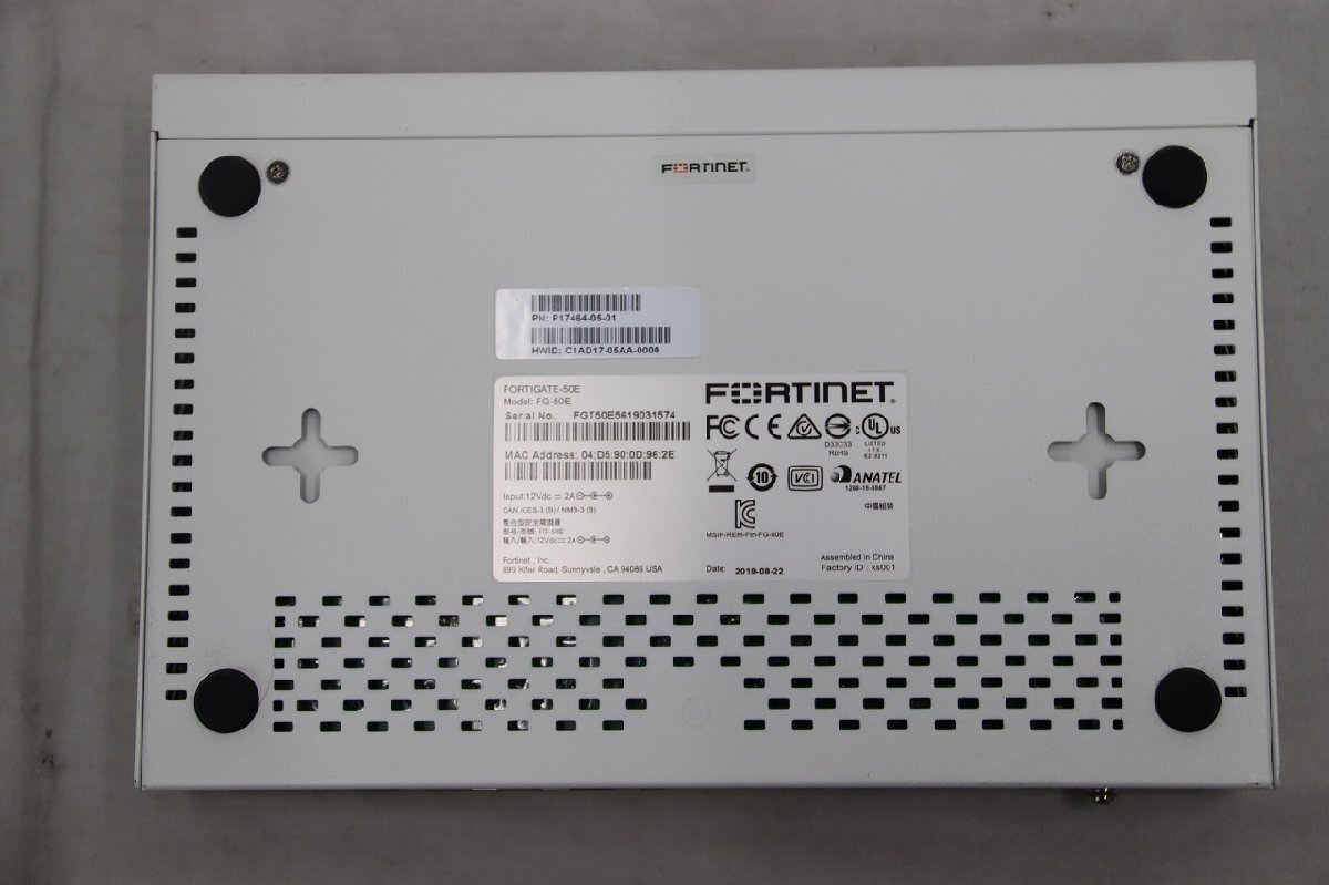 FORTINET FortiGateアプライアンス FortiGate 50E (ライセンス : 2025/03/09 )_画像5